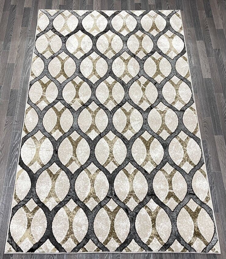 Ковер AURA 40383B_COKME BEJ / ACIK GRI