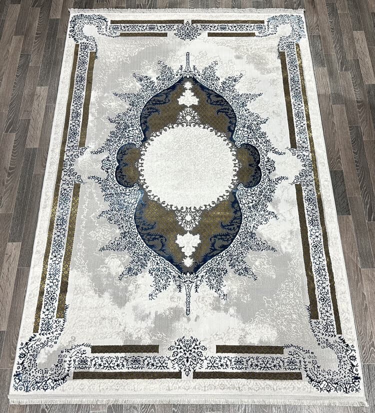 Ковер İBİZA LUX A125B_LIGHT GREY SHRINK / D.BLUE FDY