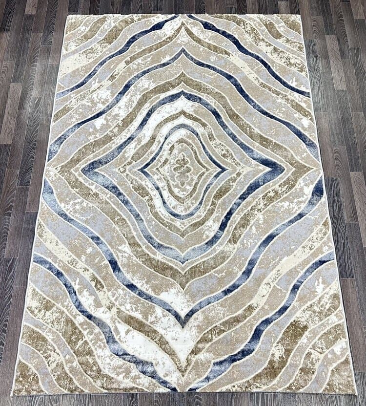 Ковер SEMNAN D066A_CREAM SHIRINK / BLUE FDY