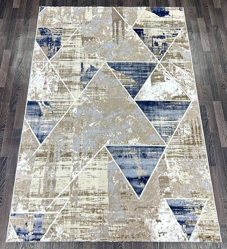 Ковер SEMNAN D067A_CREAM SHIRINK / BLUE FDY