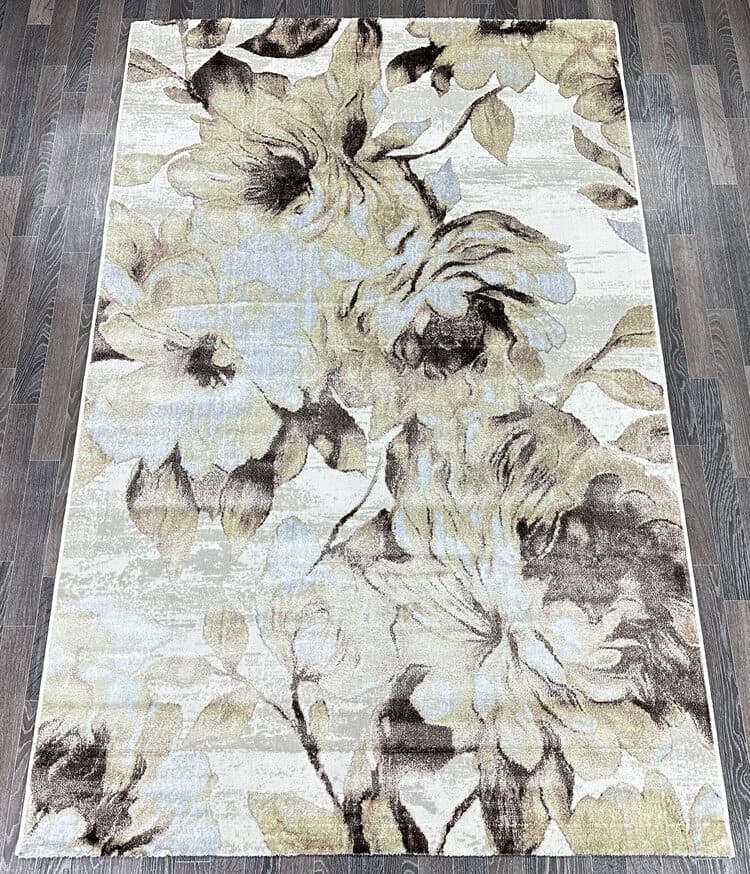 Ковер GILAN L137A_CREAM SHRINK / BROWN FDY
