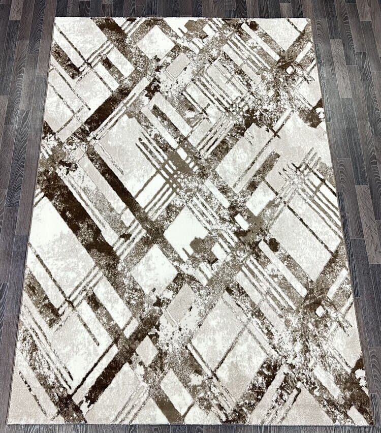 Ковер BOJNORD V134A_VIZON SHRINK / BROWN HEATSET