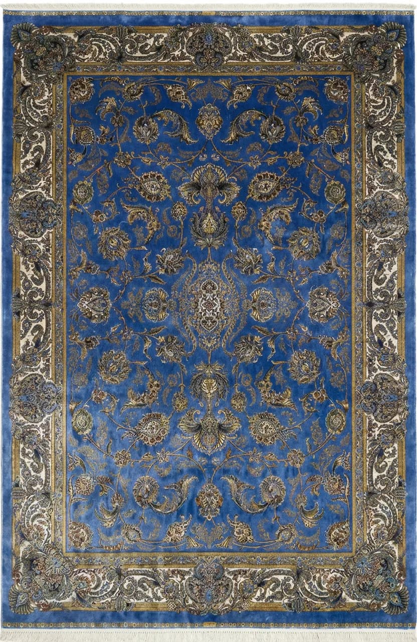 Ковер Qum 2003U_BLUE / CREAM